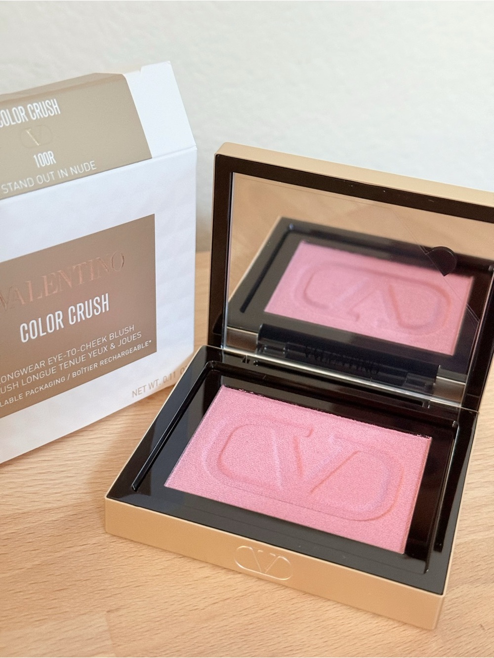 Valentino Color Crush Longwear Eye-to-Cheek Blush — Hard to find shade 100R